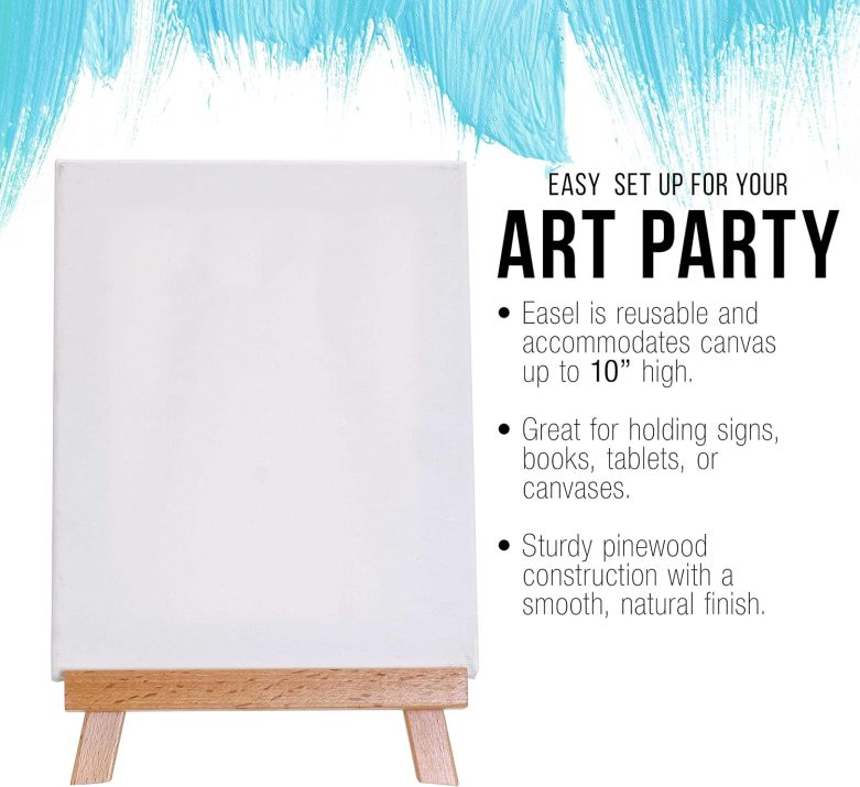 US Art Supply CARMEL Small 10-1/2 inch Tabletop Wood Display Artist A-Frame Easel - Image 4