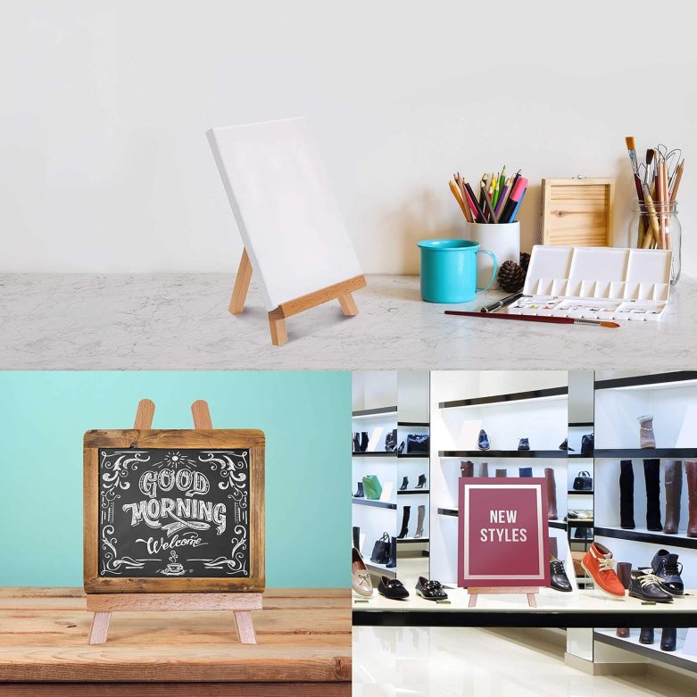 US Art Supply CARMEL Small 10-1/2 inch Tabletop Wood Display Artist A-Frame Easel - Image 5
